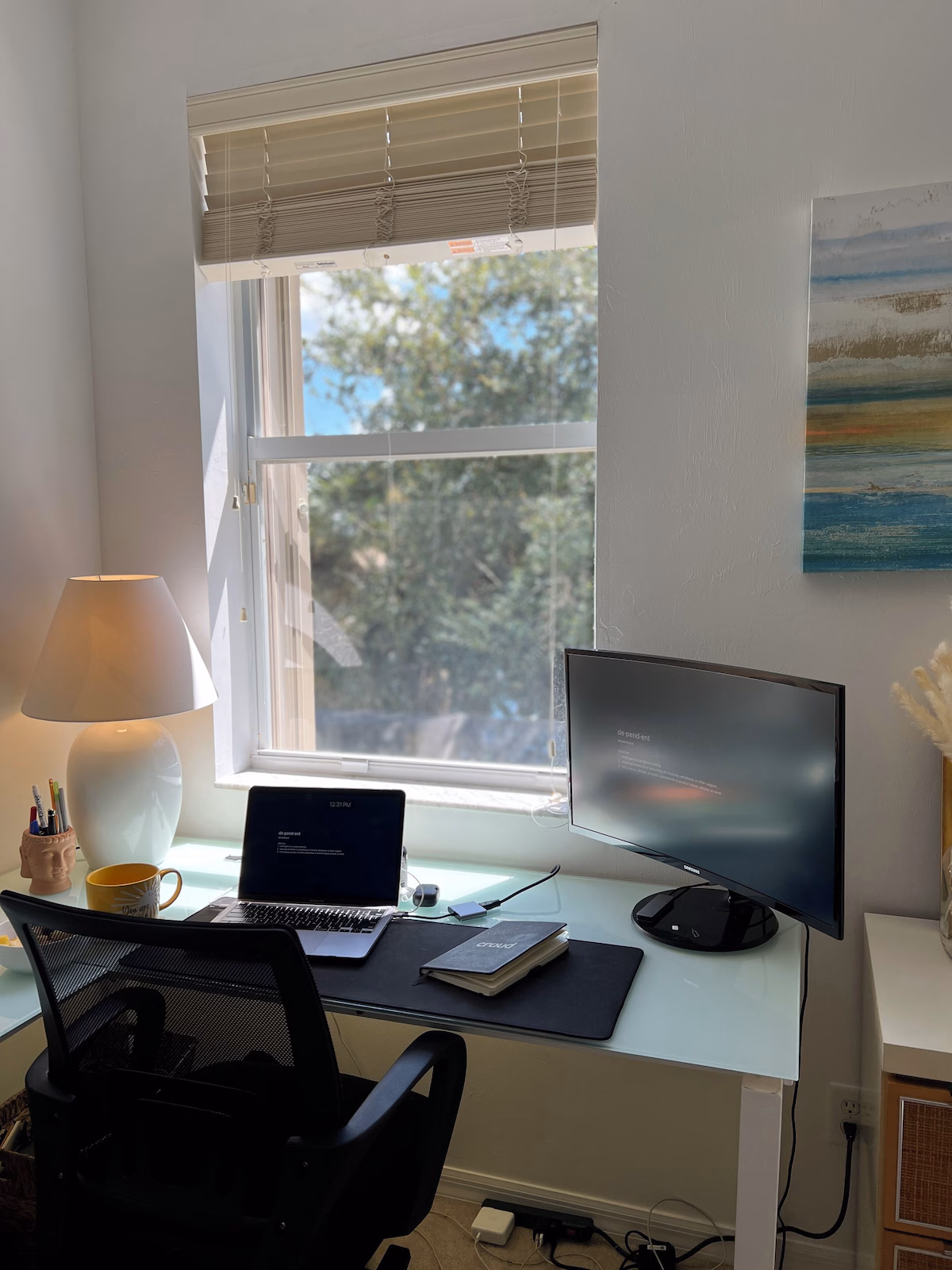 Jungle Bedroom Office Nook